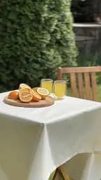 Водовідштовхувальна скатертина Мармур пісочний 180х120 см