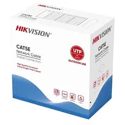 Кабель вита пара Hikvision (для зовнішньої прокладки) UTP CAT 5E DS-1LN5EO-UU / E