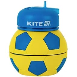 Силіконова пляшка для води Kite 550 мл синьо-жовта (K26-1272-2)