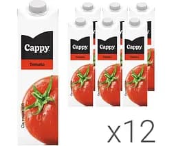 Cappy Tomato, Упаковка 12 шт. х 1 л, Сік томатний Каппі, з сіллю