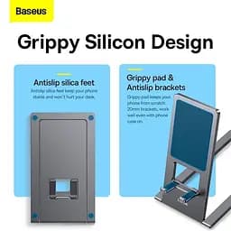Підставка для телефону Baseus Foldable Metal gray - мініатюра 8