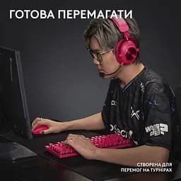 Клавіатура Logitech G PRO X TKL Lightspeed Gaming Magenta (920-012159) - мініатюра 6