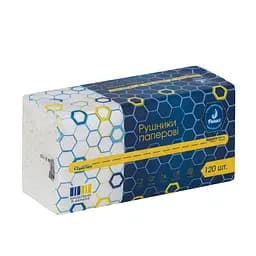 Рушник паперовий Parus білий 200 х 200 мм 120 аркушів