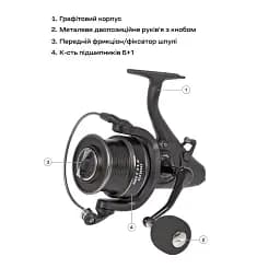 Котушка Brain Battle 5000 6+1BB Screw Handle - мініатюра 7