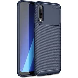 Чохол-накладка Toto TPU Carbon Fiber 1.5 mm Case Samsung Galaxy A70 Dark Blue