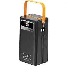 Повербанк WUW-TUGII Y106 Powerbank портативний акумулятор швидка зарядка 60 000 mAh LED-індикація Чорний