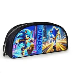 Пенал школьный с принтом Супер Соник 23х10х8 см детский для девочки, мальчика (3922)