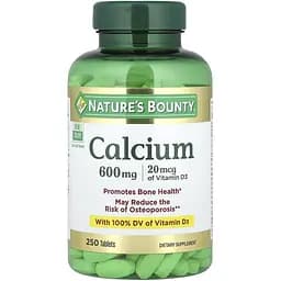 Кальцій з вітаміном D3 Nature's Bounty 250 таблеток