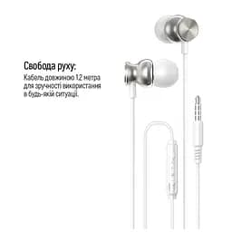 Навушники ColorWay 3.5 mm Wired Earphone UrbanBeat White (CW-WD03WT) - мініатюра 8