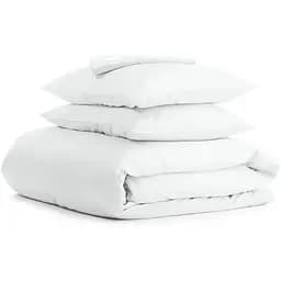 Комплект постільної білизни Cosas Snow CS4 Двоспальний білий (Ranfors_White_El160x30-White_180)
