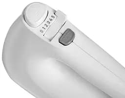 Міксер Liberton LHM-2801, White, 350W, ручний, 6 швидкостей, турбо режим, вінчики, гаки для замісу тіста, корпус з ABS пластику - мініатюра 3