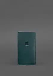 Кожаный чехол для iPhone 13 Зеленый Краст