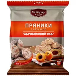 Пряники Хлібодар Абрикосовий cад з начинкою 250 г