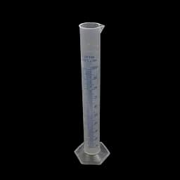 Мірний циліндр пластиковий колба градуйований стакан для спиртометра та виноміра 100 мл Прозорий 87377