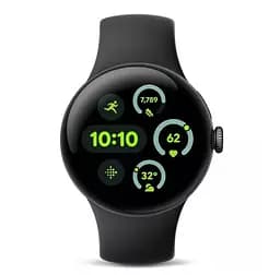 Смарт-годинник Google Pixel Watch 3 45 mm LTE Matte Black Aluminum Case/Obsidian Active Band - мініатюра 2