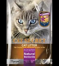 Бентонитовый наполнитель для котячего туалета Tiger Pet с ароматом лаванды 5 L