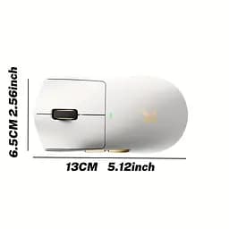 Бездротова ігрова миша MCHOSE K7 Ultra / Три режими підключення / PAW3950 / 42 000 DPI / White Golden - мініатюра 3