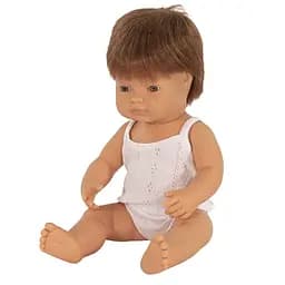 Лялька-пупс анатомічна Miniland, хлопчик-рудий, у білизні, 38 см (31149)