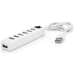 Концентратор Voltronic USB 2.0 to 7xUSB with power switch white (YT-H7S-W)