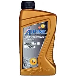 Масло моторное синтетическое Alpine Longlife III 5W-30 C3 MB-229.51 VW-504.00/507.00 BMW LL-04 1 л (23439)