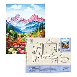 Набір для розпису по номерах "Гірська долина" 40*50 см, IDEA2-GX47244, ТМ "99IDEAS"