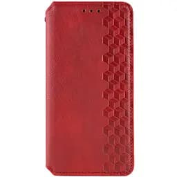 Кожаный чехол-книжка GETMAN Cubic (PU) для Oppo A38 / A18 Красный