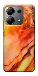 Чехол Demsky Красный коралл мрамор для Xiaomi Redmi Note 13 4G