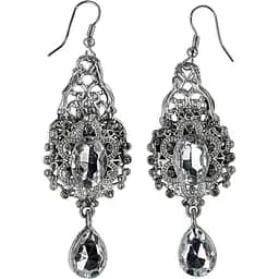 Сережки ажурні з камінням