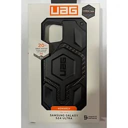 Оригінальний протиударний чохол UAG Monarch для Samsung Galaxy S24 Ultra (6.8") Carbon Fiber 214415114242 - мініатюра 3
