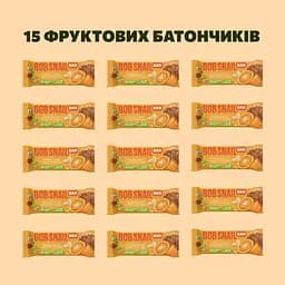 Набір фруктово-горіхових батончиків Bob Snail Хурма-Апельсин-Кеш’ю-Кріспи Кіноа 35 г x 15 шт. - мініатюра 3