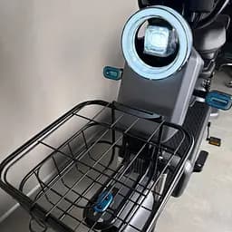 Електровелосипед EVOBIKE Nova S 500W 48V 12Ah з 2 сидіннями, корзиною та поворотниками, простий і надійний, для міста і села, графітові-сірого кольору - мініатюра 17