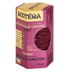 Уцінка. Овочеві кріспи Rootéra з буряка 70 г