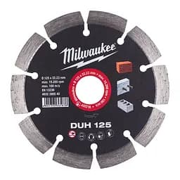 Диск алмазний MILWAUKEE DUH 125, діаметр 125мм (залізобетон, цегла) - мініатюра 2