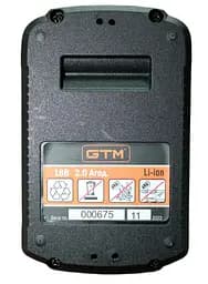 Акумулятор Li-Ion GTM B18V/3Аh 18 В 3 А*год для шурупокрута 2701 - мініатюра 2