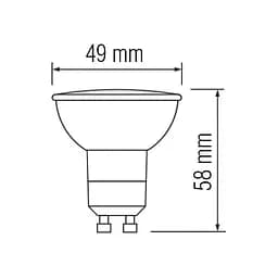 Лампа світлодіодна HOROZ ELECTRIC Plus-4 4W GU10 105° 4200K - мініатюра 4
