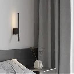 Бра Mantra Torch у чорному кольорі Line F WS 1G BK - мініатюра 9