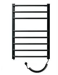Електрична рушникосушка Heizung 860x550 (права,161Вт, Чорний) з терморегулятором