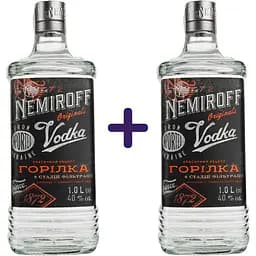 Набір: горілка особлива Nemiroff Originals 40% 1 л х 2 шт.