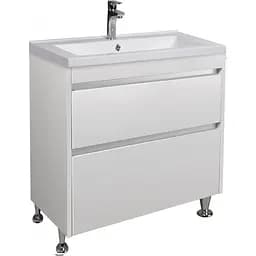 Тумба Мойдодир Prime 80 з умивальником Cosmo 80 підлогова Білий