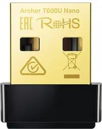 Адаптер WiFi Archer T600U nano AC600, USB TP-Link teh0017357