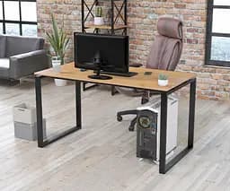 Письмовий стіл Loft Design Q-135 Black (Дуб Крафт золотий)