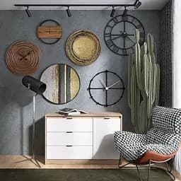 Комод з дверима та трьома ящиками Еверест Сіті-1150 115.2х38х74.6 см Дуб сонома/Білий (DTM-071100)