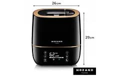 Зволожувач повітря Mozano Ultrasonic Air 5L з аромотерапією Black - мініатюра 7