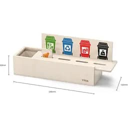 Дерев'яний ігровий набір Viga Toys Сортування сміття (44504) - мініатюра 2