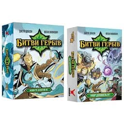 Настольная игра Geekach Games Битвы гербов. Базовая игра: Безлистный лес + Набор дополнений #1 (укр.) (GKCH172bc+1)