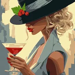 Набір для розпису по номерах Космополітен, 40x40 см, КНО2550