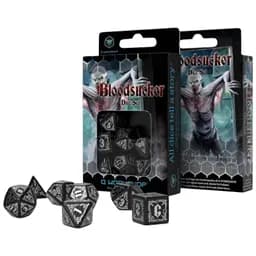 Набор кубиков Bloodsucker Black & silver Dice Set , 7 шт. (SBSU01)