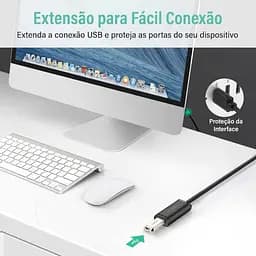 Дата кабель USB 2.0 AM to AF 20.0m Active black Ugreen (10324)