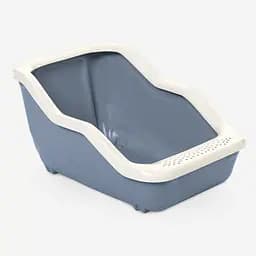 Туалет для кішки з рамкою MPS Netta Open Dark Blue 54x39x29 см