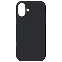 Силиконовый чехол для Apple iPhone 16 Plus, ICON2 Case, черный, противоударный, панель, защита всего корпуса, матовая поверхность Soft Touch, выступает над дисплеем, совместим с защитными стеклами и пленками, с микрофиброй, ArmorStandart (ARM78623)